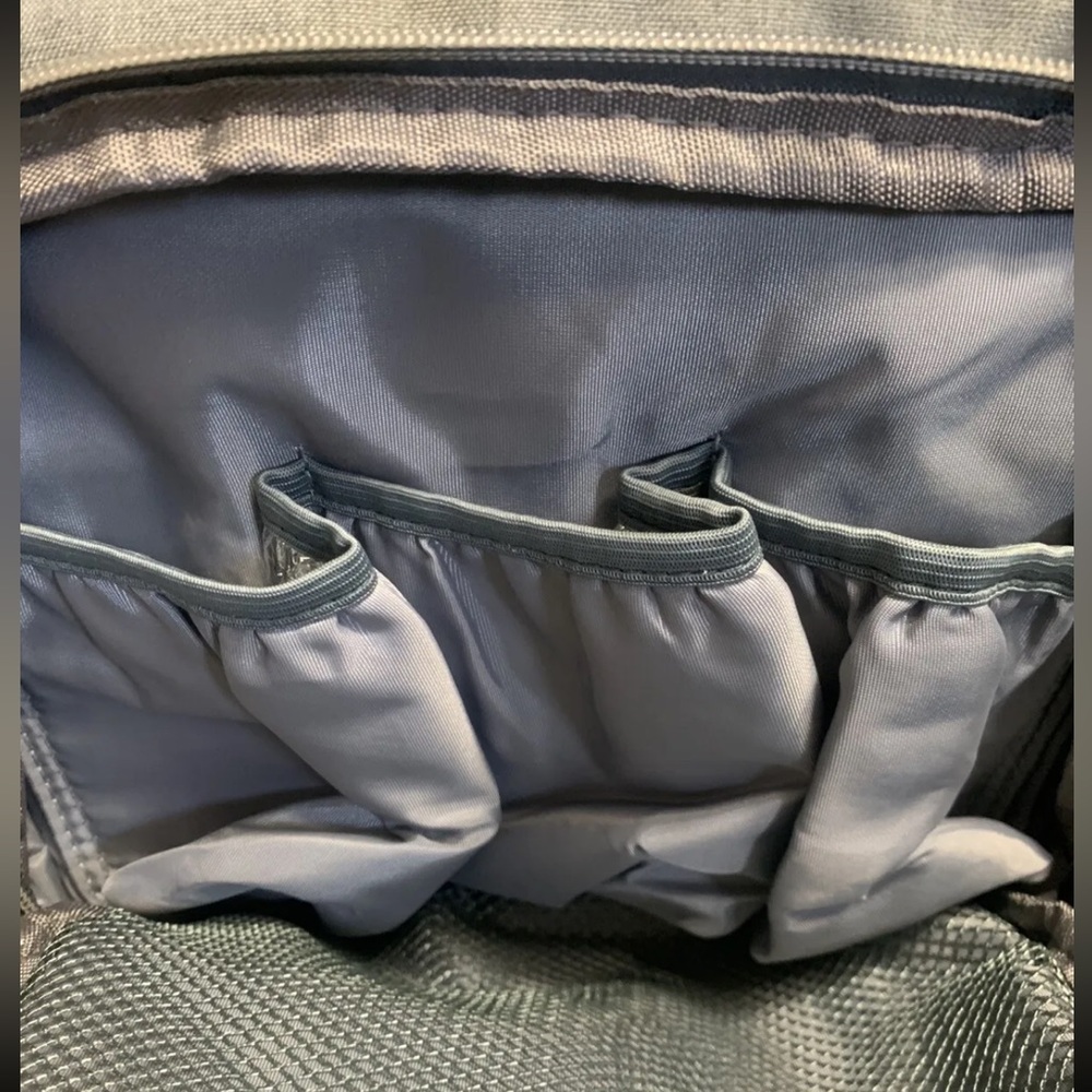 Diaper Bag Gray Multi Function Usb Battery Access… - image 4